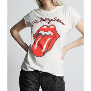 NEW RECYCLED KARMA the rolling stones live! tee in white/multi
